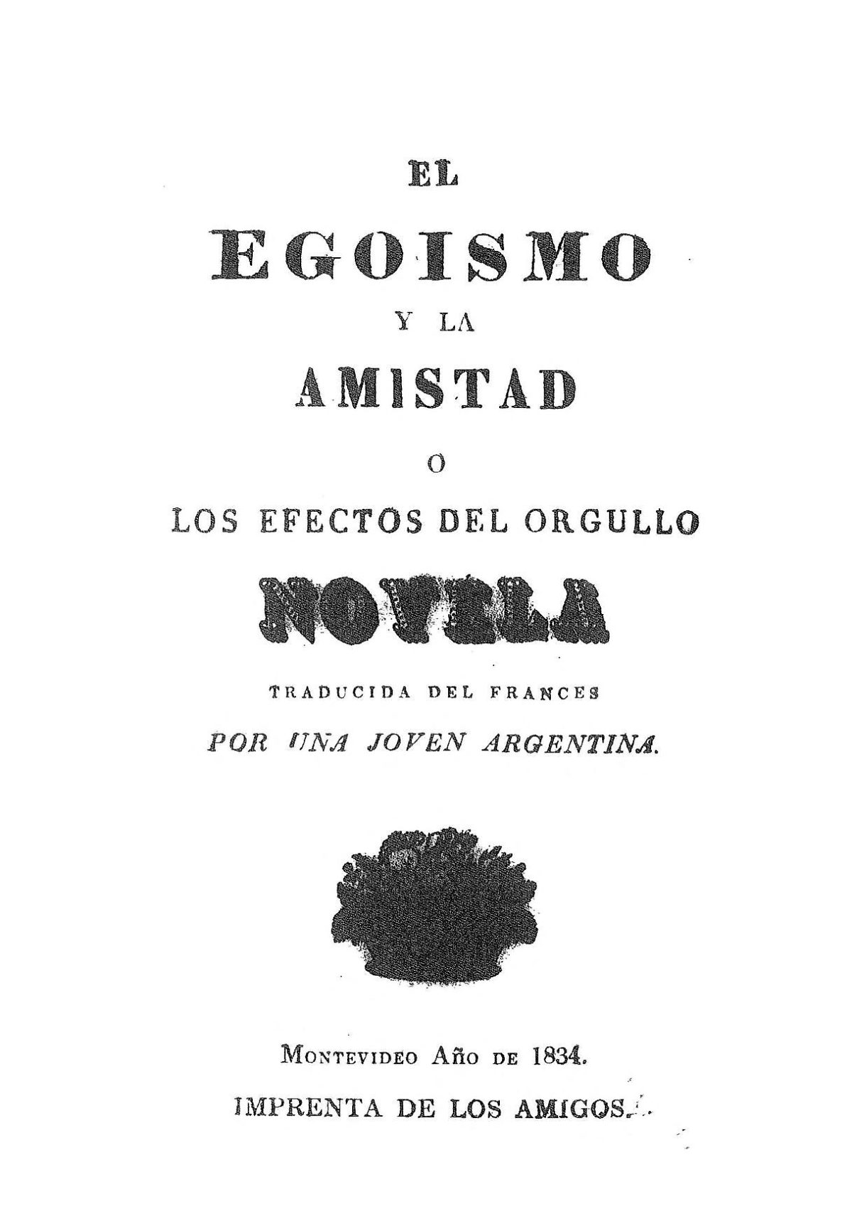 El egoísmo y la amistad o los efectos del orgullo